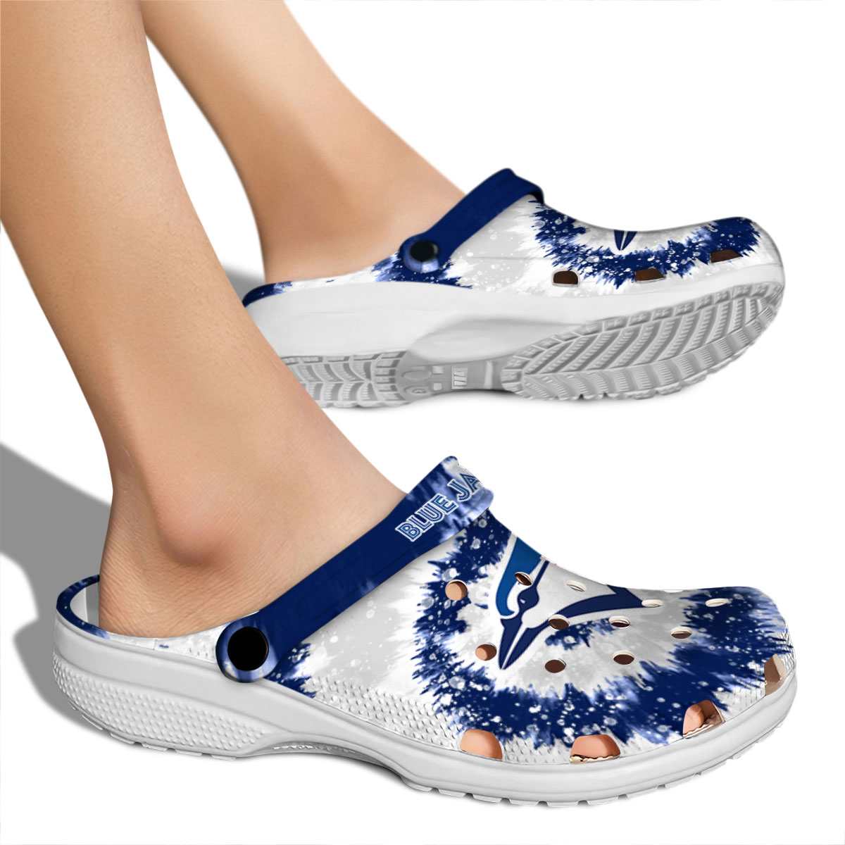Merchidea Toronto Blue Jays MLB Sport Crocs Crocband Clogs Shoes Comfortable For Men Women and Kids