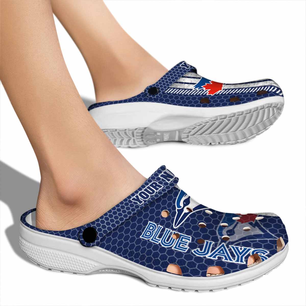 Merchidea Toronto Blue Jays MLB Sport Crocs Crocband Clogs Shoes Comfortable For Men Women and Kids
