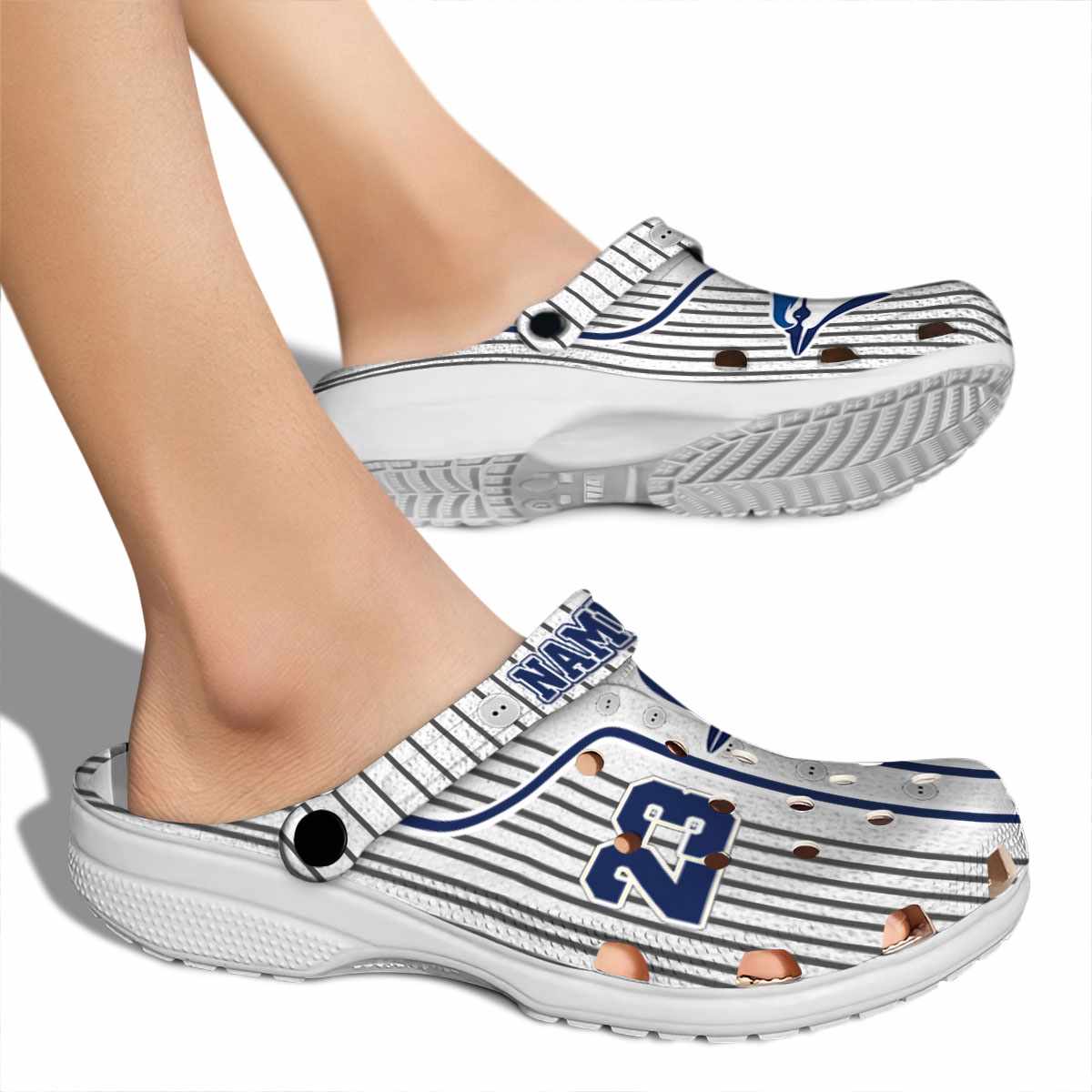 Merchidea Toronto Blue Jays MLB Sport Crocs Crocband Clogs Shoes Comfortable For Men Women and Kids