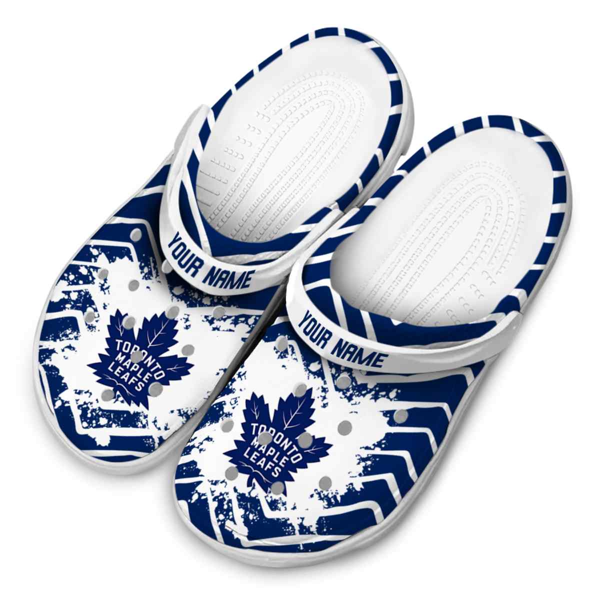 Merchidea Toronto Maple Leafs NHL Sport Crocs Crocband Clogs Shoes Comfortable For Men Women and Kids
