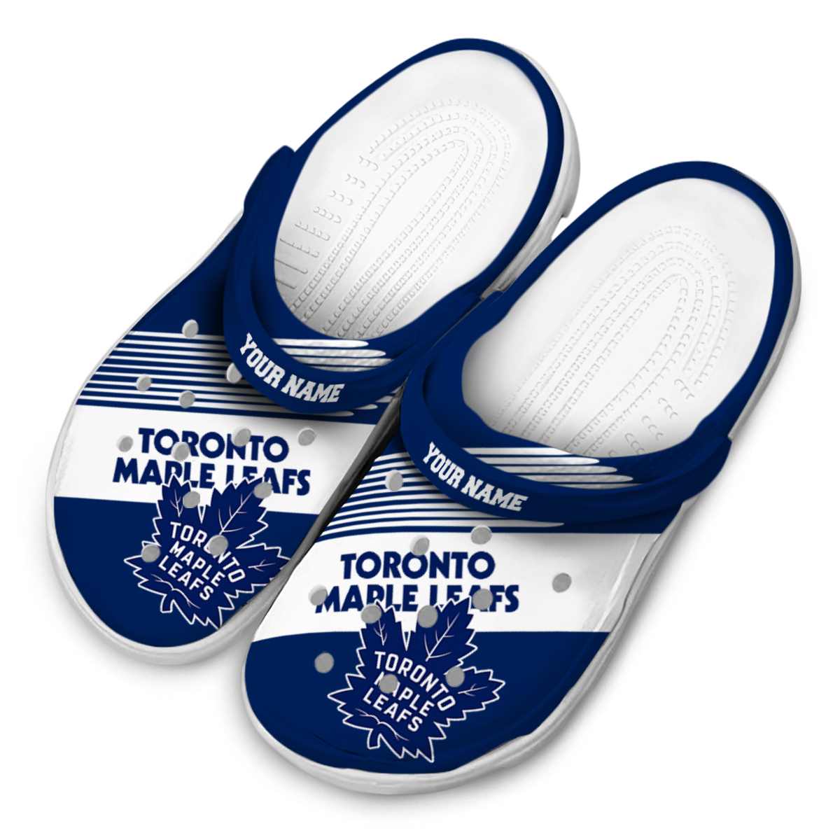 Merchidea Toronto Maple Leafs NHL Sport Crocs Crocband Clogs Shoes Comfortable For Men Women and Kids