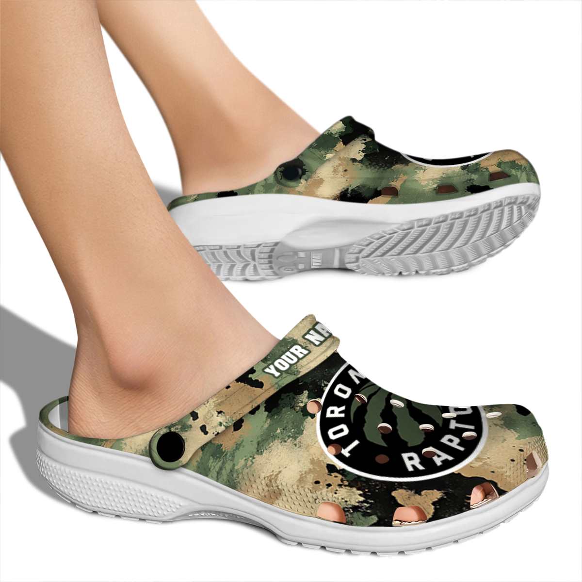 Merchidea Toronto Raptors NBA Sport Crocs Crocband Clogs Shoes Comfortable For Men Women and Kids