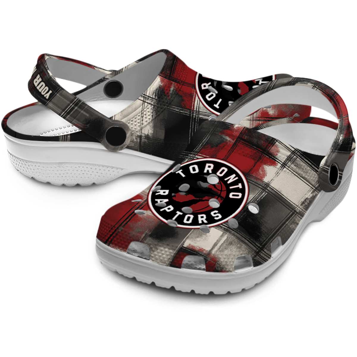 Merchidea Toronto Raptors NBA Sport Crocs Crocband Clogs Shoes Comfortable For Men Women and Kids