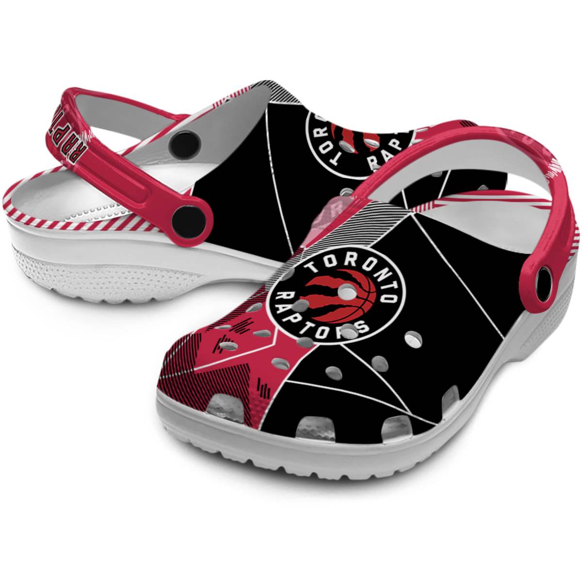 Merchidea Toronto Raptors NBA Sport Crocs Crocband Clogs Shoes Comfortable For Men Women and Kids