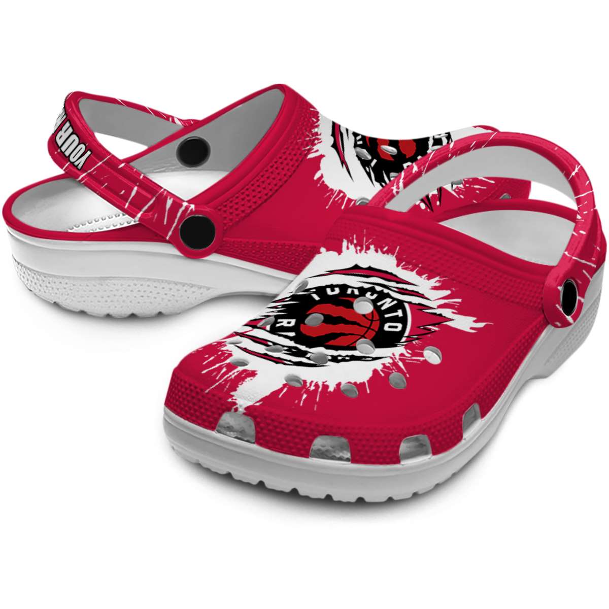 Merchidea Toronto Raptors NBA Sport Crocs Crocband Clogs Shoes Comfortable For Men Women and Kids