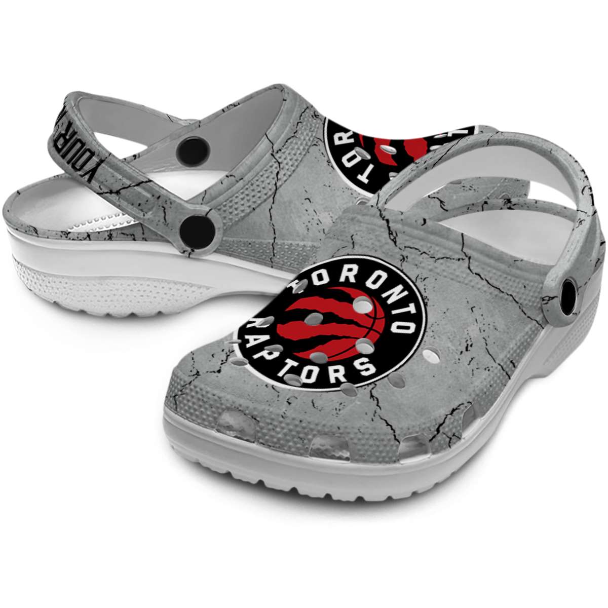 Merchidea Toronto Raptors NBA Sport Crocs Crocband Clogs Shoes Comfortable For Men Women and Kids