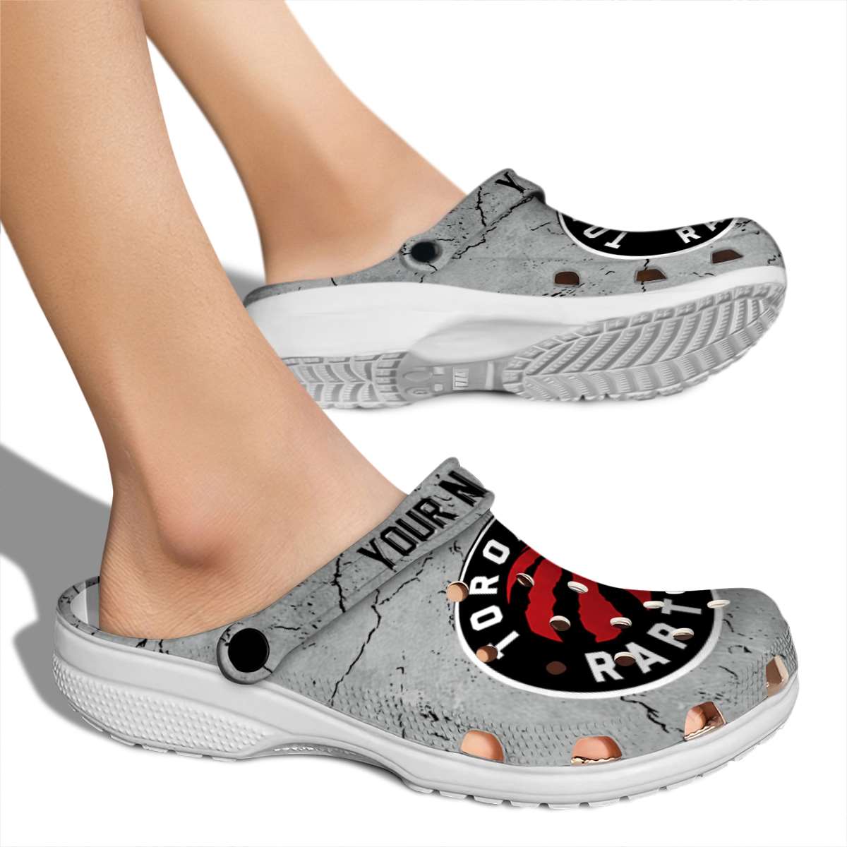 Merchidea Toronto Raptors NBA Sport Crocs Crocband Clogs Shoes Comfortable For Men Women and Kids