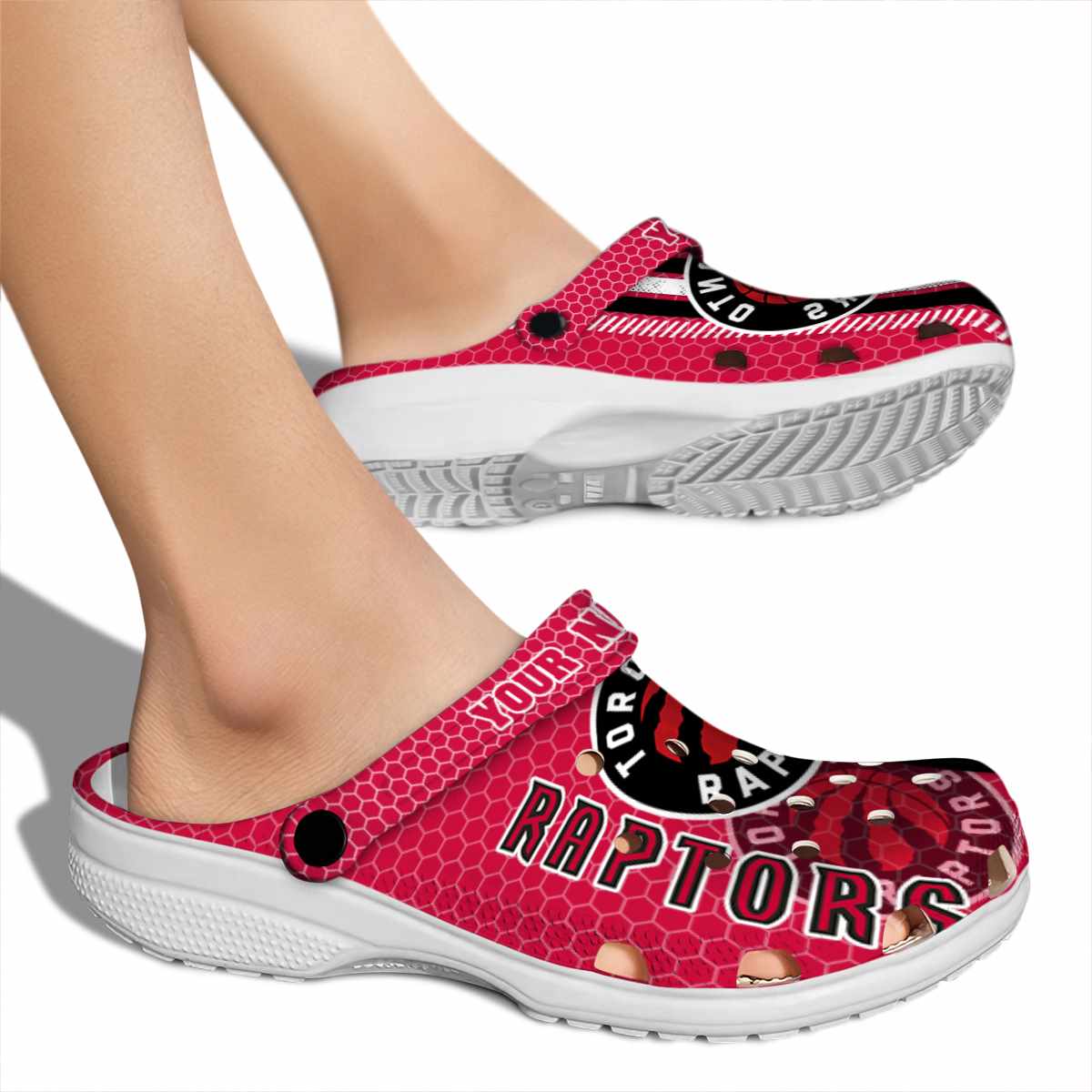 Merchidea Toronto Raptors NBA Sport Crocs Crocband Clogs Shoes Comfortable For Men Women and Kids