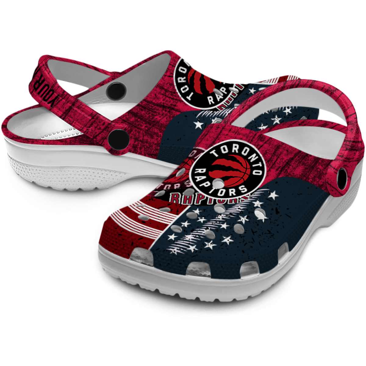 Merchidea Toronto Raptors NBA Sport Crocs Crocband Clogs Shoes Comfortable For Men Women and Kids