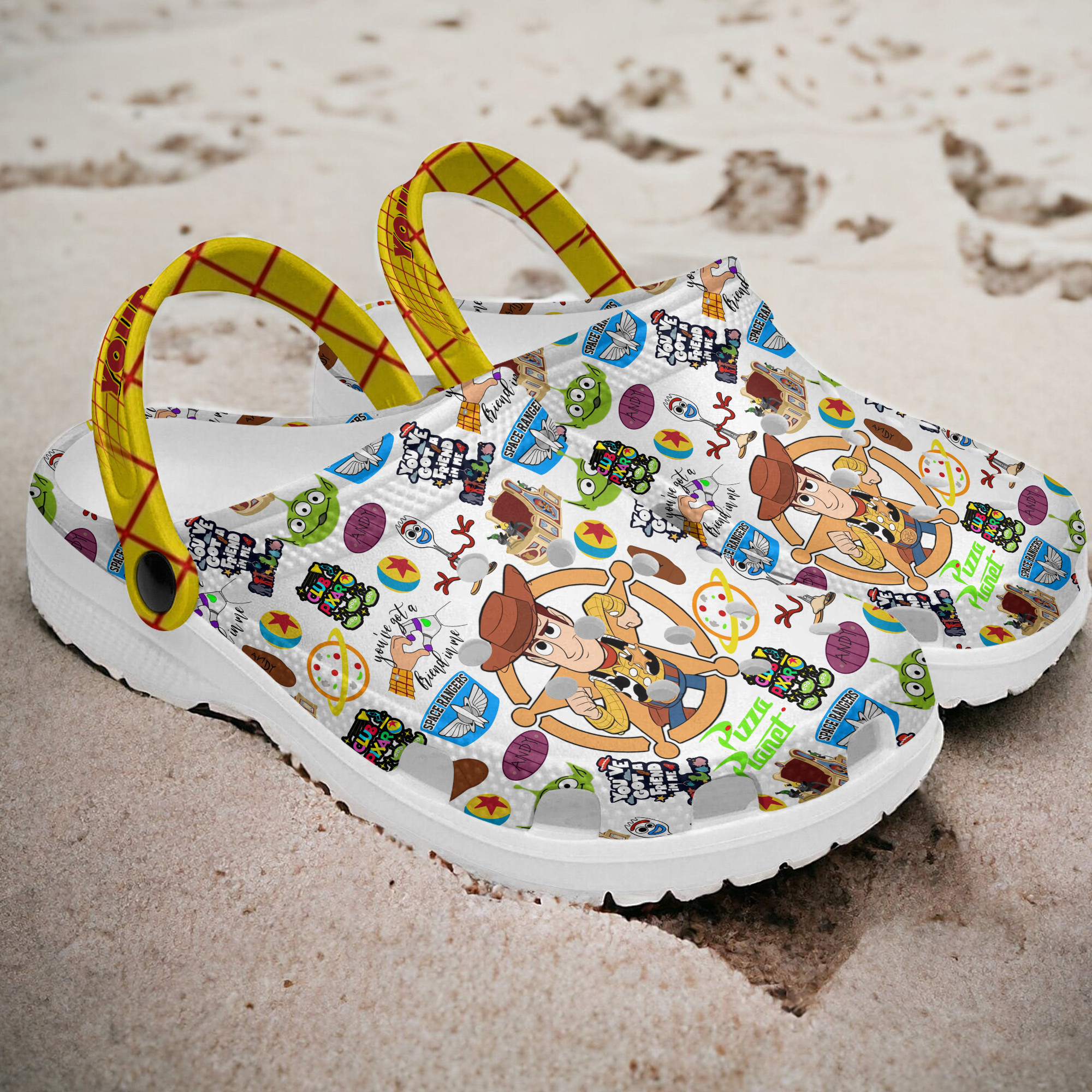 Merchidea Toy Story Cartoon Crocs Crocband Clogs Shoes Comfortable For Men Women and Kids