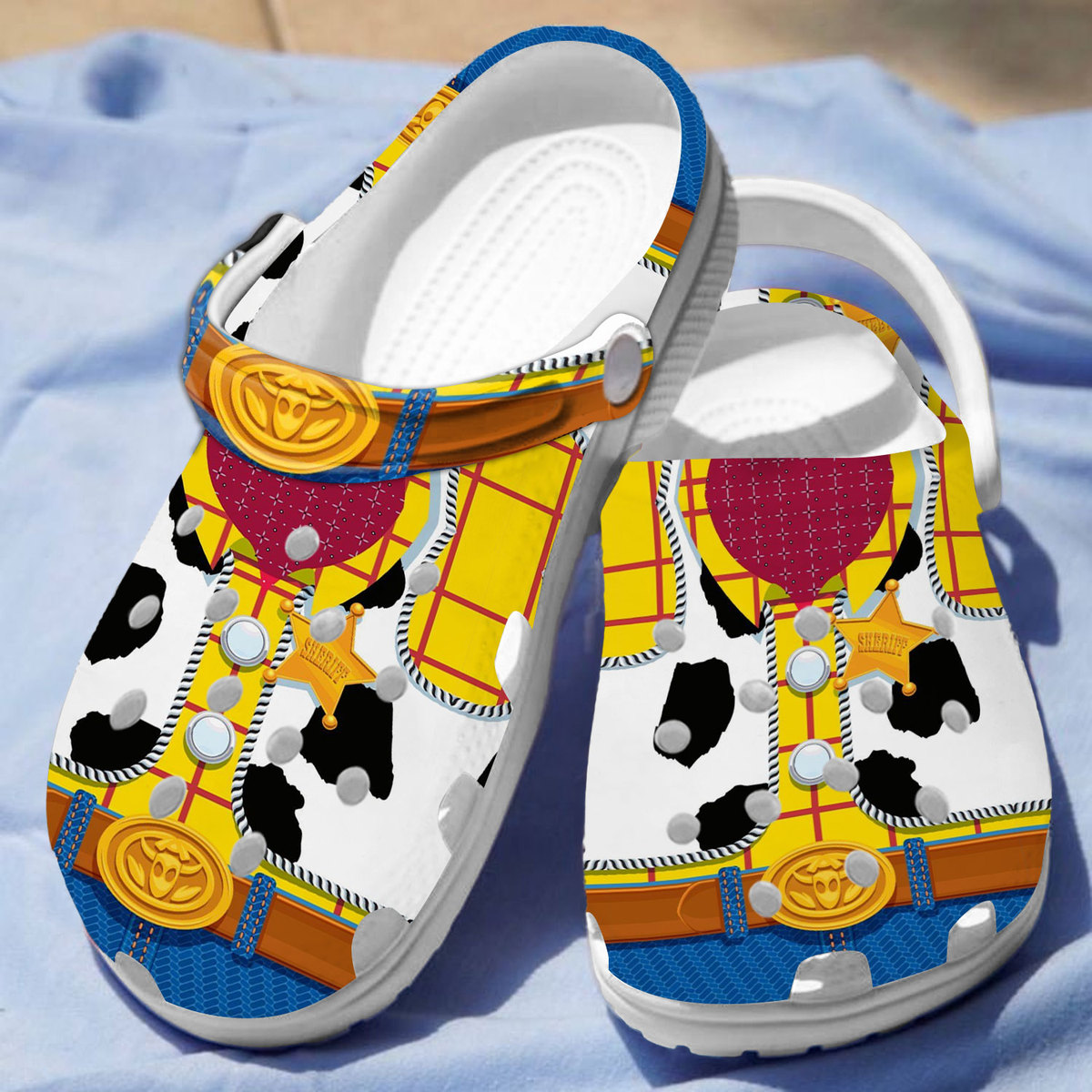 Merchidea Toy Story Cartoon Crocs Crocband Clogs Shoes Comfortable For Men Women and Kids