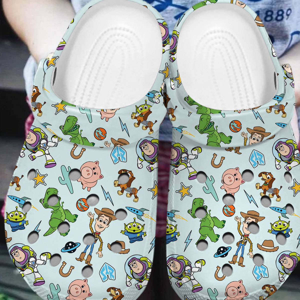 Merchidea Toy Story Cartoon Crocs Crocband Clogs Shoes Comfortable For Men Women and Kids