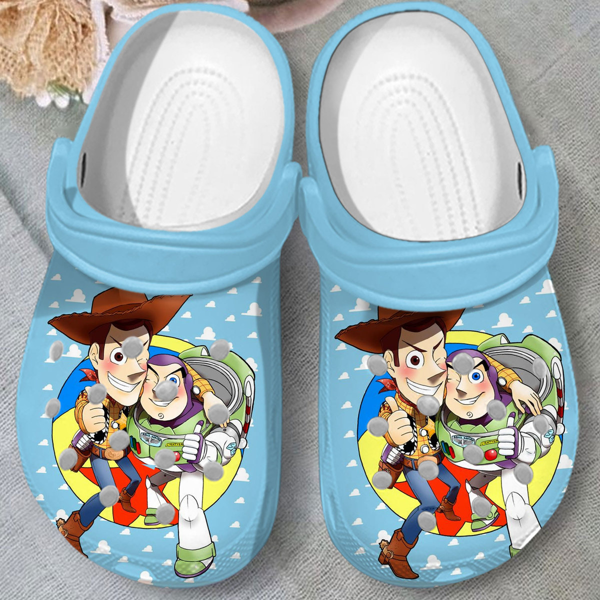 Merchidea Toy Story Cartoon Crocs Crocband Clogs Shoes Comfortable For Men Women and Kids