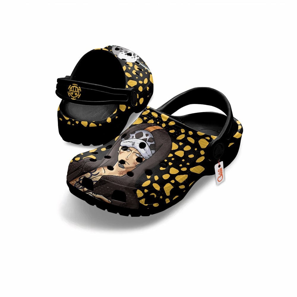 Merchidea Trafalgar D. Water Law One Piece Anime Crocs Crocband Clogs Shoes Comfortable For Men Women and Kids