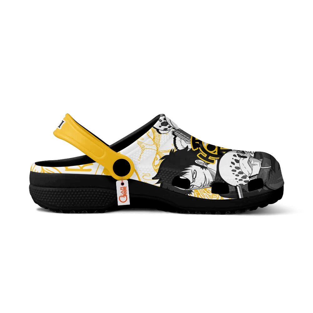 Merchidea Trafalgar D. Water Law One Piece Anime Crocs Crocband Clogs Shoes Comfortable For Men Women and Kids