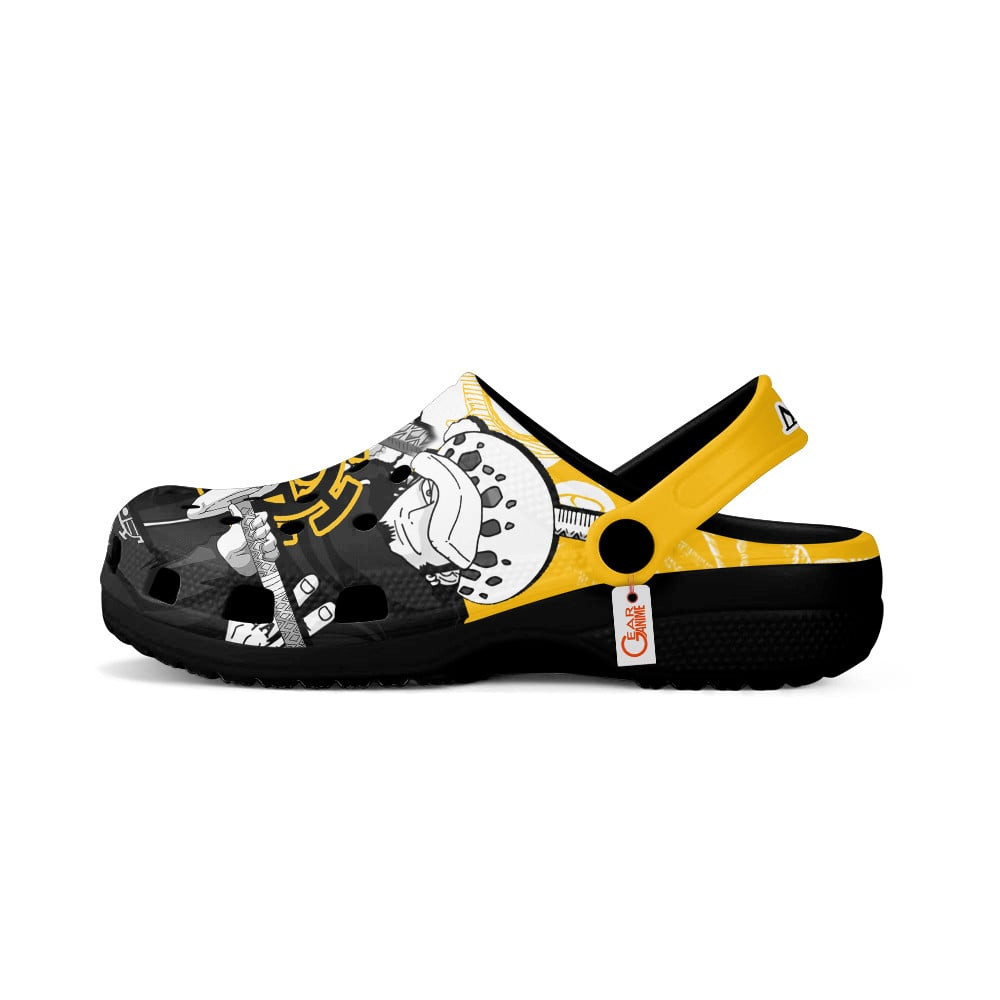 Merchidea Trafalgar D. Water Law One Piece Anime Crocs Crocband Clogs Shoes Comfortable For Men Women and Kids