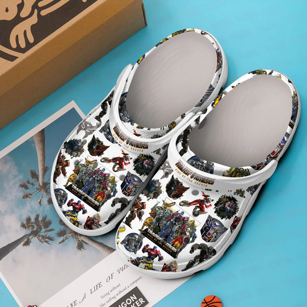 Merchidea Transformers Rise Of The Beasts Movie Crocs Crocband Clogs Shoes Comfortable For Men Women and Kids