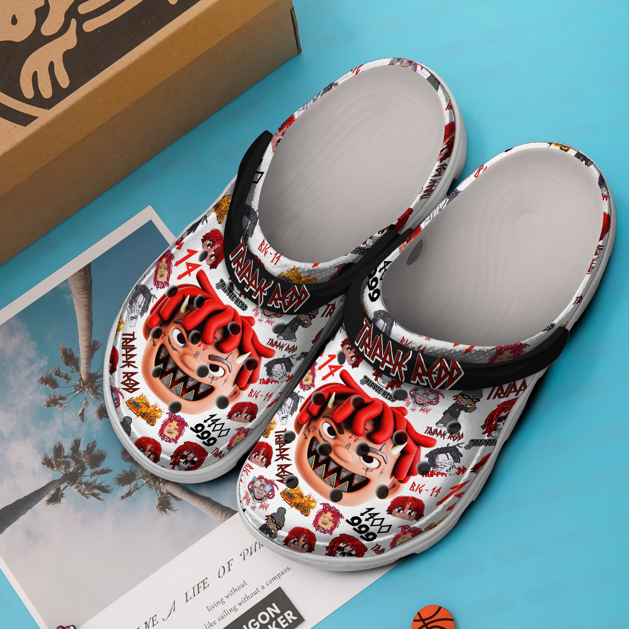 Merchidea Trippie Redd Rapper Music Crocs Crocband Clogs Shoes Comfortable For Men Women and Kids