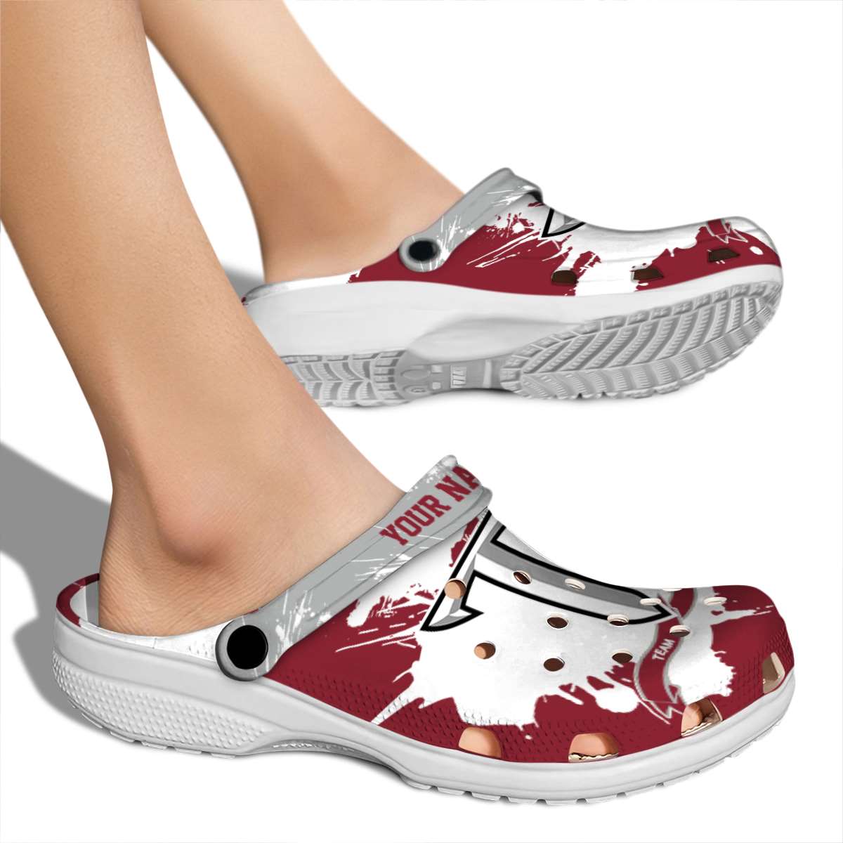 Merchidea Troy Trojans NCAA Sport Crocs Crocband Clogs Shoes Comfortable For Men Women and Kids