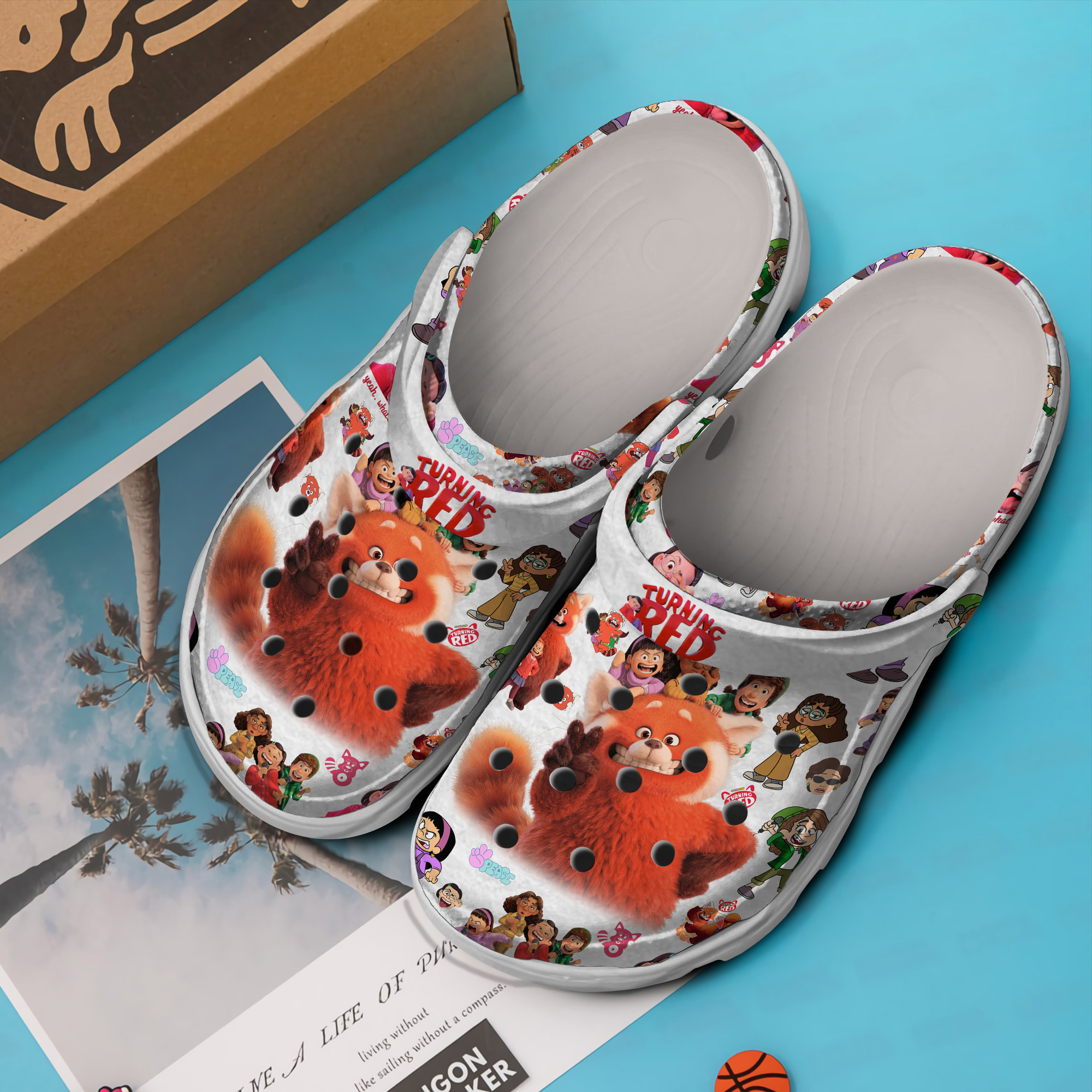 Merchidea Turning Red Cartoon Crocs Crocband Clogs Shoes Comfortable For Men Women and Kids