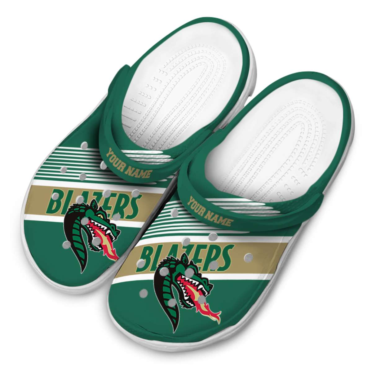 Merchidea UAB Blazers NCAA Sport Crocs Crocband Clogs Shoes Comfortable For Men Women and Kids