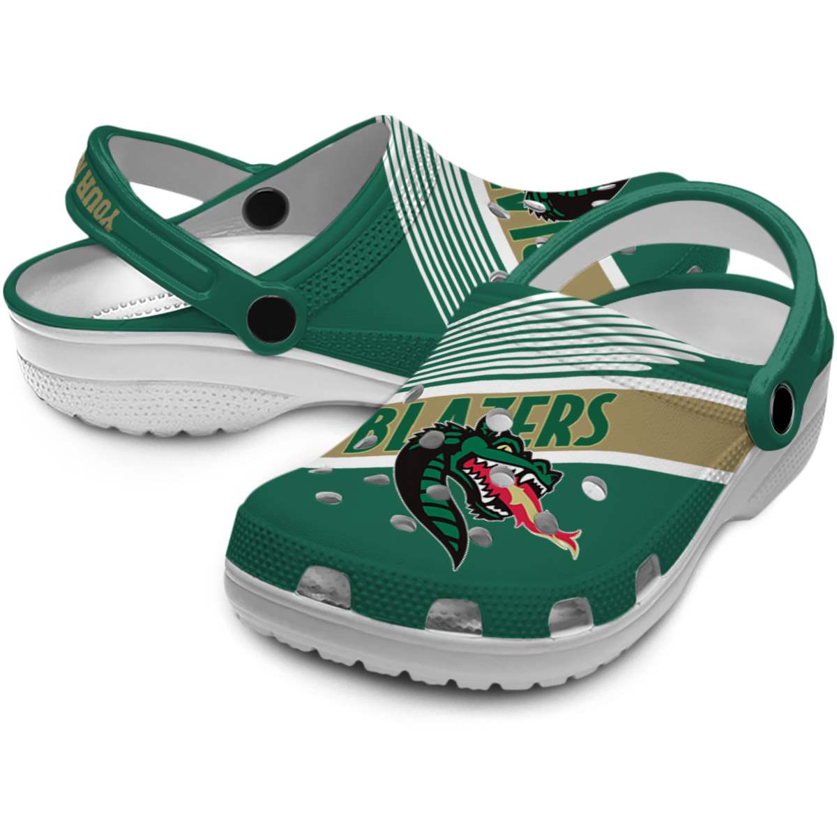 Merchidea UAB Blazers NCAA Sport Crocs Crocband Clogs Shoes Comfortable For Men Women and Kids