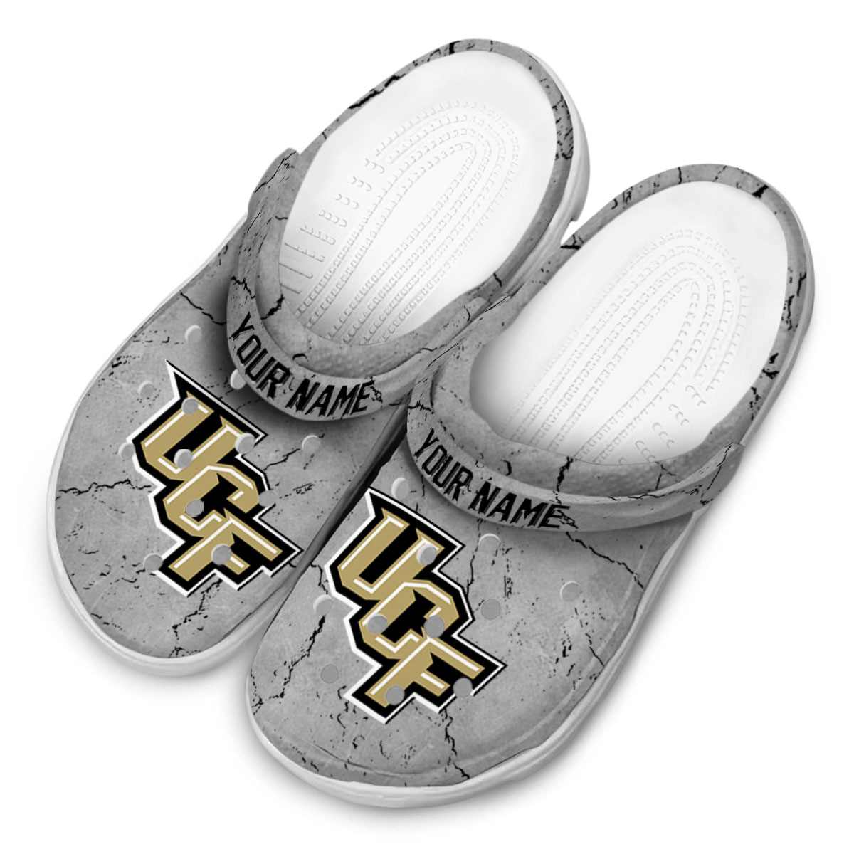 Merchidea UCF Knights NCAA Sport Crocs Crocband Clogs Shoes Comfortable For Men Women and Kids