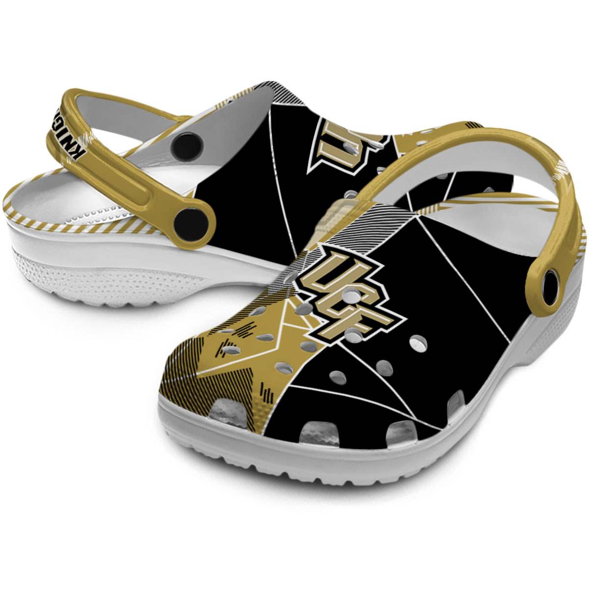 Merchidea UCF Knights NCAA Sport Crocs Crocband Clogs Shoes Comfortable For Men Women and Kids