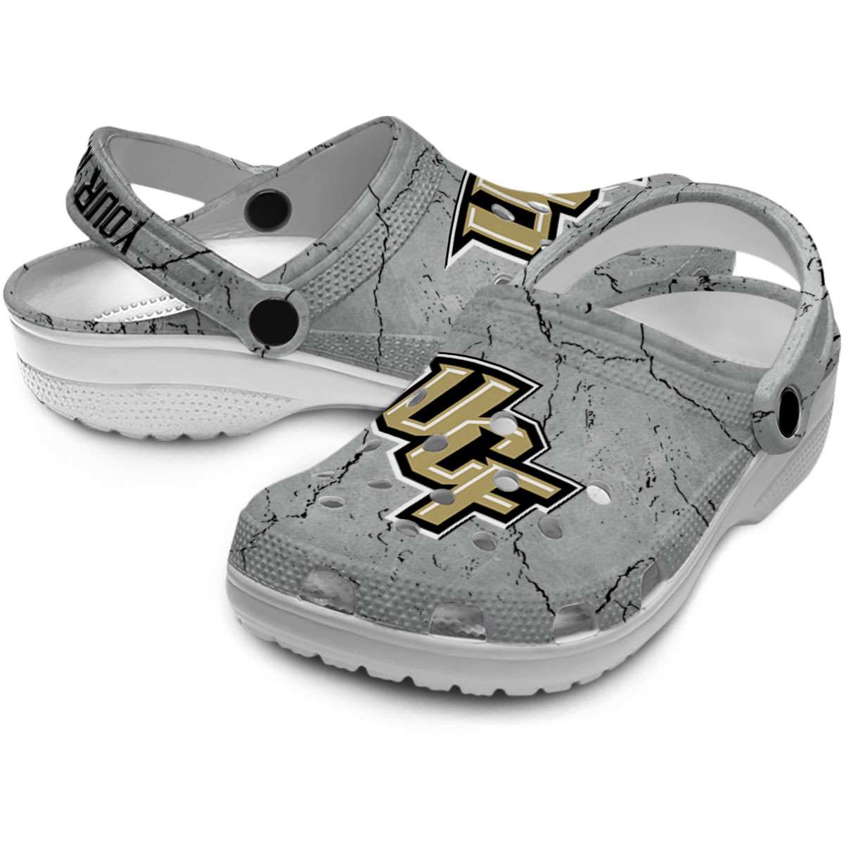 Merchidea UCF Knights NCAA Sport Crocs Crocband Clogs Shoes Comfortable For Men Women and Kids