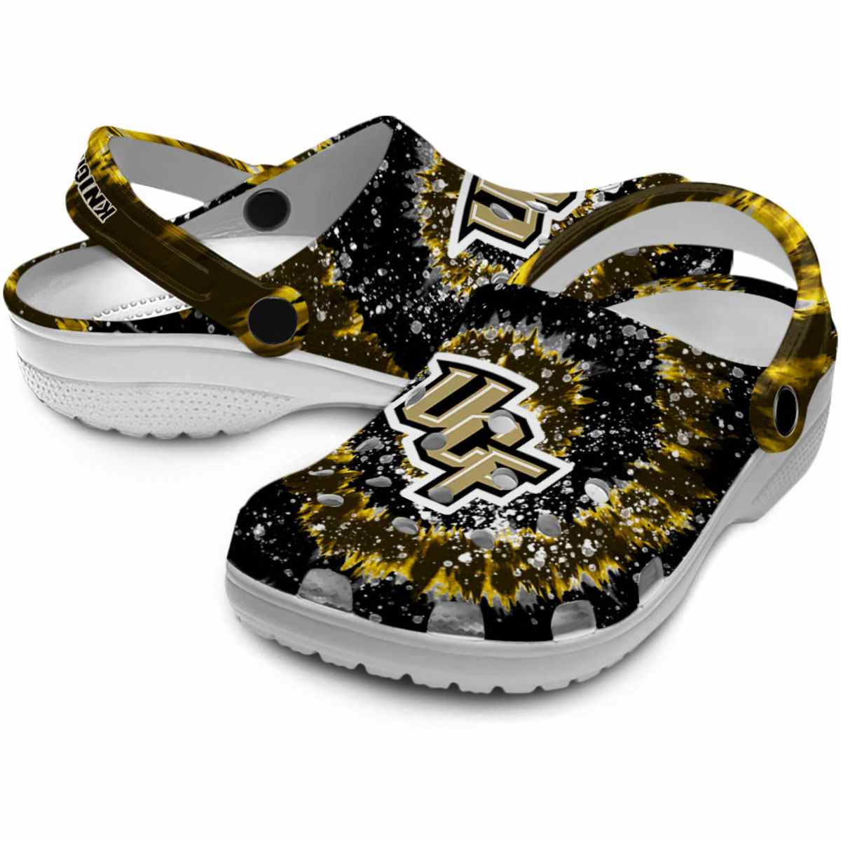 Merchidea UCF Knights NCAA Sport Crocs Crocband Clogs Shoes Comfortable For Men Women and Kids