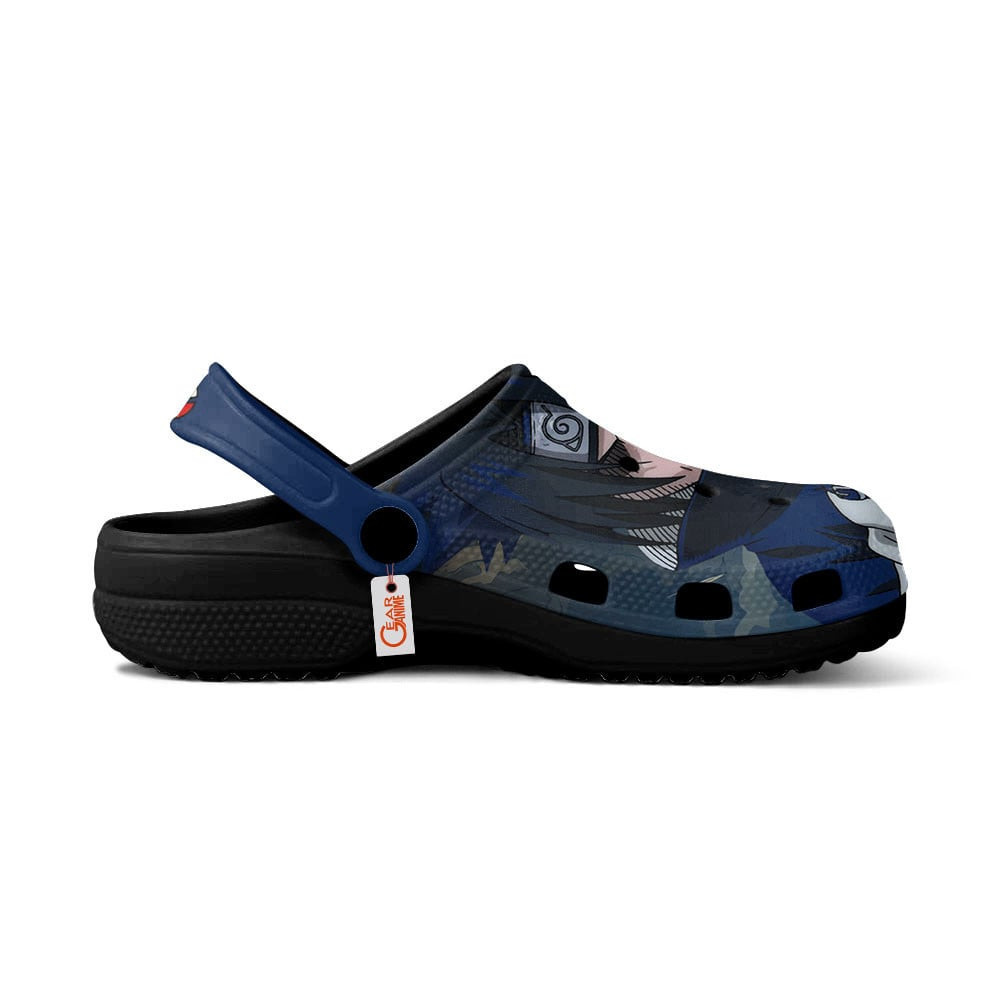 Merchidea Uchiha Sasuke and Itachi Uchiha Naruto Shippuden Anime Crocs Crocband Clogs Shoes Comfortable For Men Women and Kids