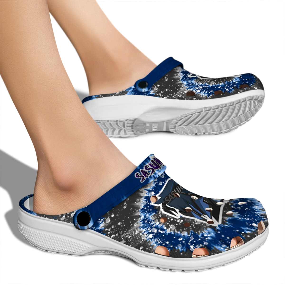 Merchidea Uchiha Sasuke Naruto Anime Crocs Crocband Clogs Shoes Comfortable For Men Women and Kids