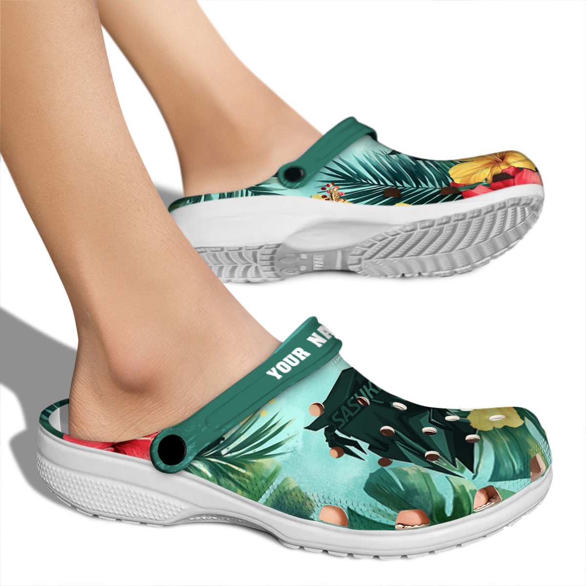 Merchidea Uchiha Sasuke Naruto Anime Crocs Crocband Clogs Shoes Comfortable For Men Women and Kids