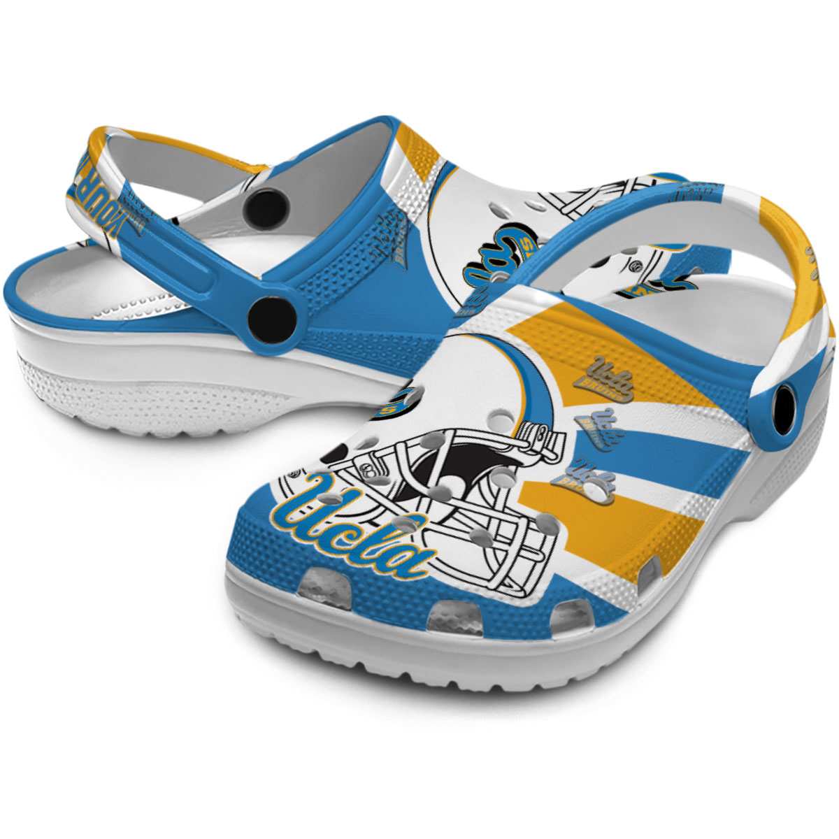 Merchidea UCLA Bruins NCAA Sport Crocs Crocband Clogs Shoes Comfortable For Men Women and Kids