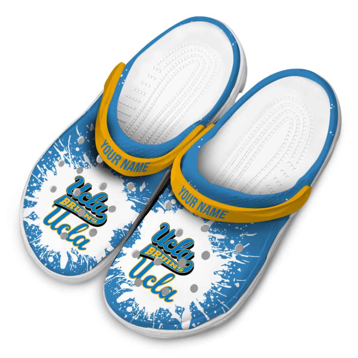 Merchidea UCLA Bruins NCAA Sport Crocs Crocband Clogs Shoes Comfortable For Men Women and Kids