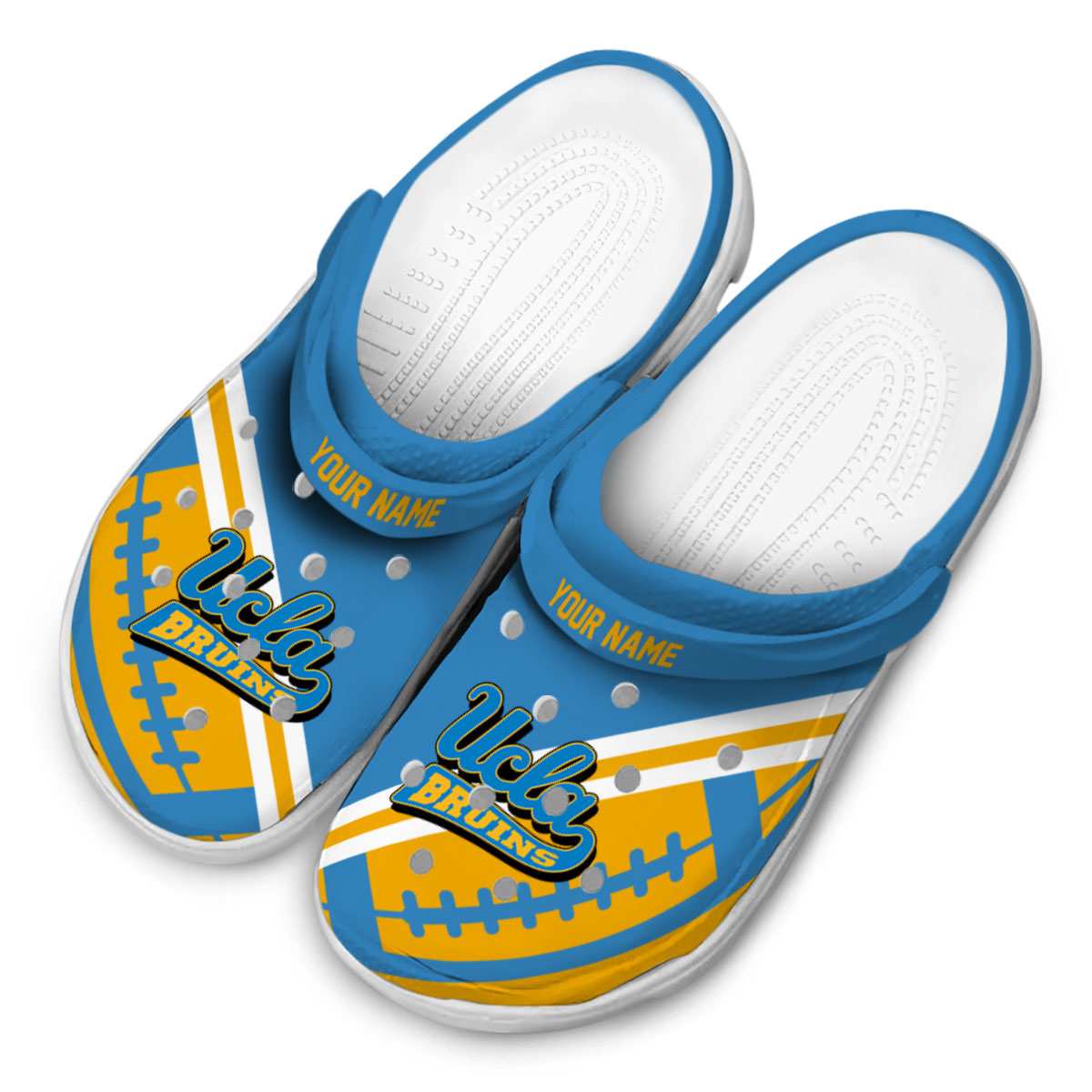 Merchidea UCLA Bruins NCAA Sport Crocs Crocband Clogs Shoes Comfortable For Men Women and Kids