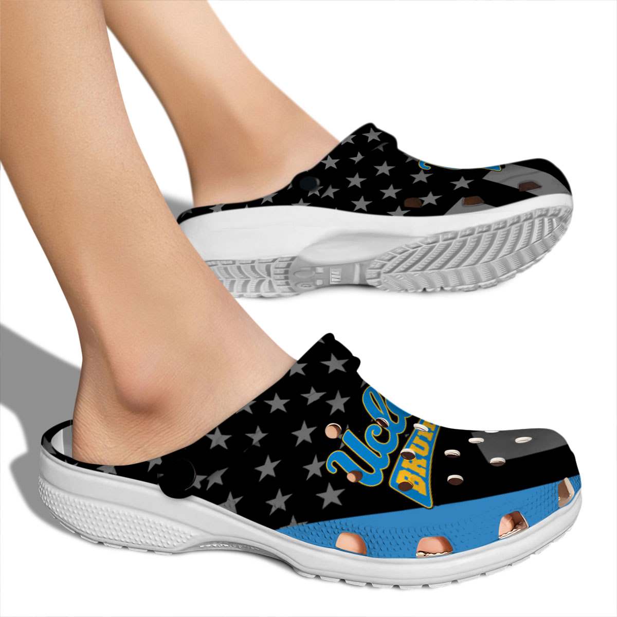 Merchidea UCLA Bruins NCAA Sport Crocs Crocband Clogs Shoes Comfortable For Men Women and Kids