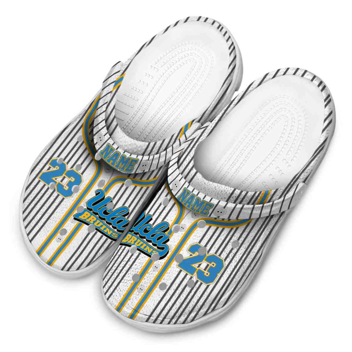Merchidea UCLA Bruins NCAA Sport Crocs Crocband Clogs Shoes Comfortable For Men Women and Kids