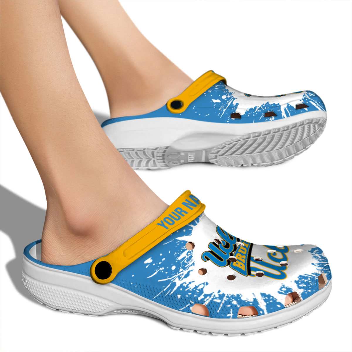 Merchidea UCLA Bruins NCAA Sport Crocs Crocband Clogs Shoes Comfortable For Men Women and Kids