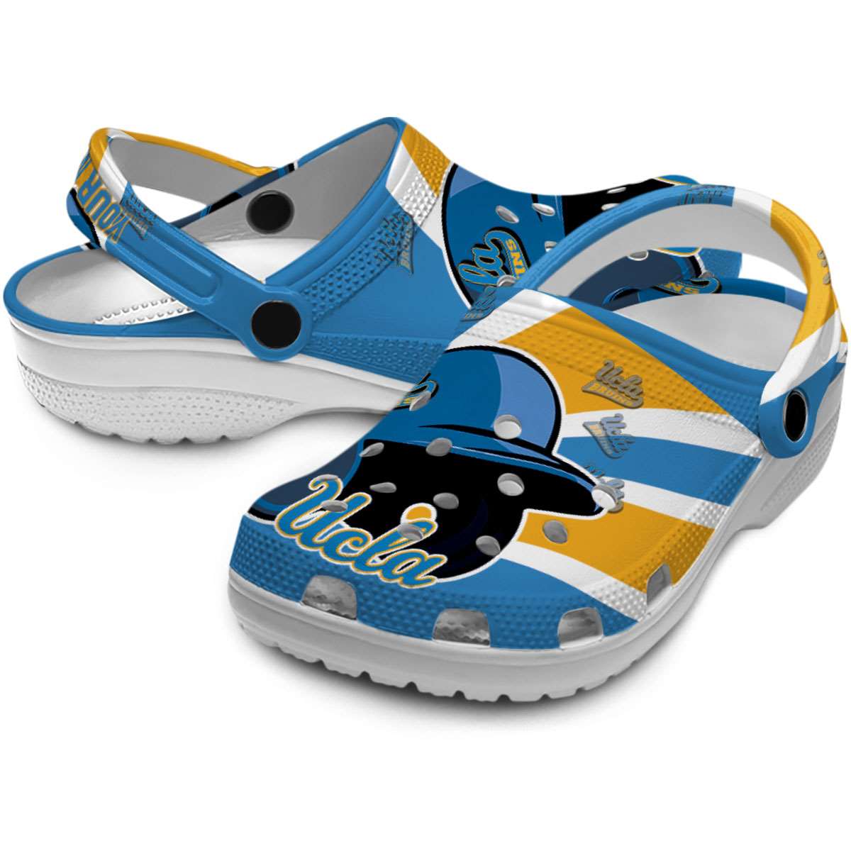 Merchidea UCLA Bruins NCAA Sport Crocs Crocband Clogs Shoes Comfortable For Men Women and Kids