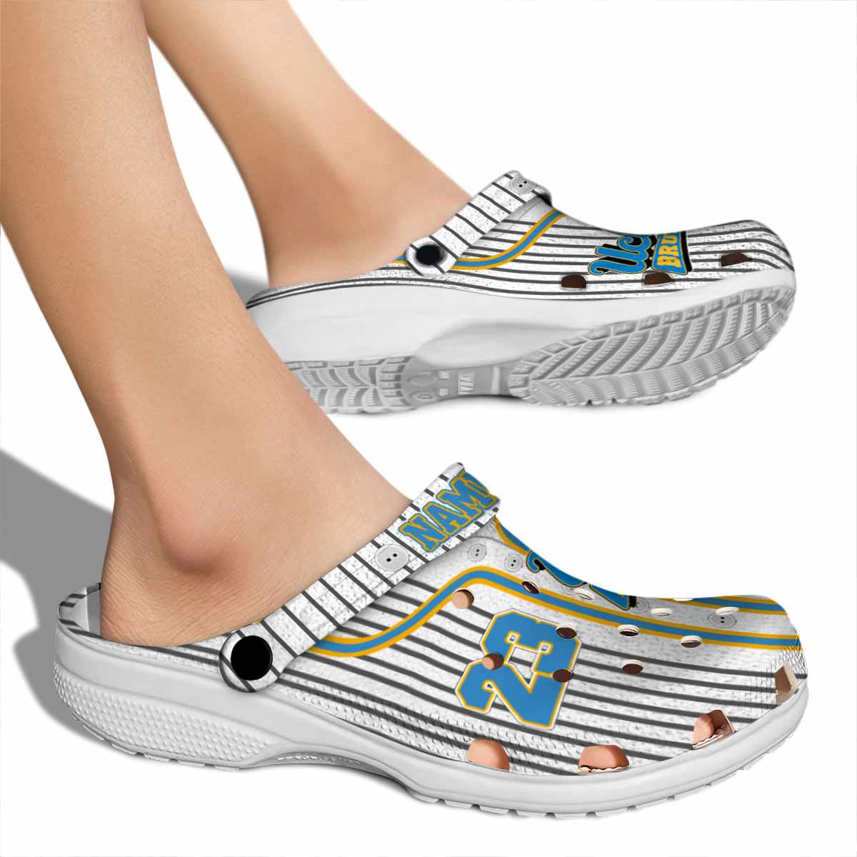 Merchidea UCLA Bruins NCAA Sport Crocs Crocband Clogs Shoes Comfortable For Men Women and Kids