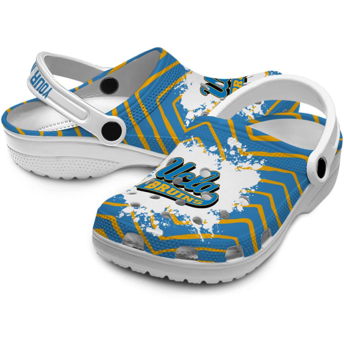 Merchidea UCLA Bruins NCAA Sport Crocs Crocband Clogs Shoes Comfortable For Men Women and Kids