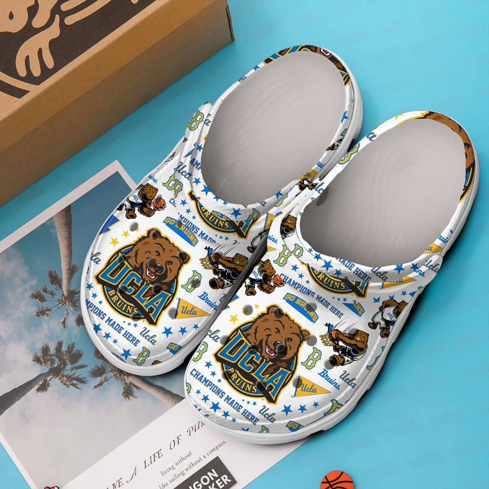 Merchidea UCLA Bruins NCAA Sport Crocs Crocband Clogs Shoes Comfortable For Men Women and Kids