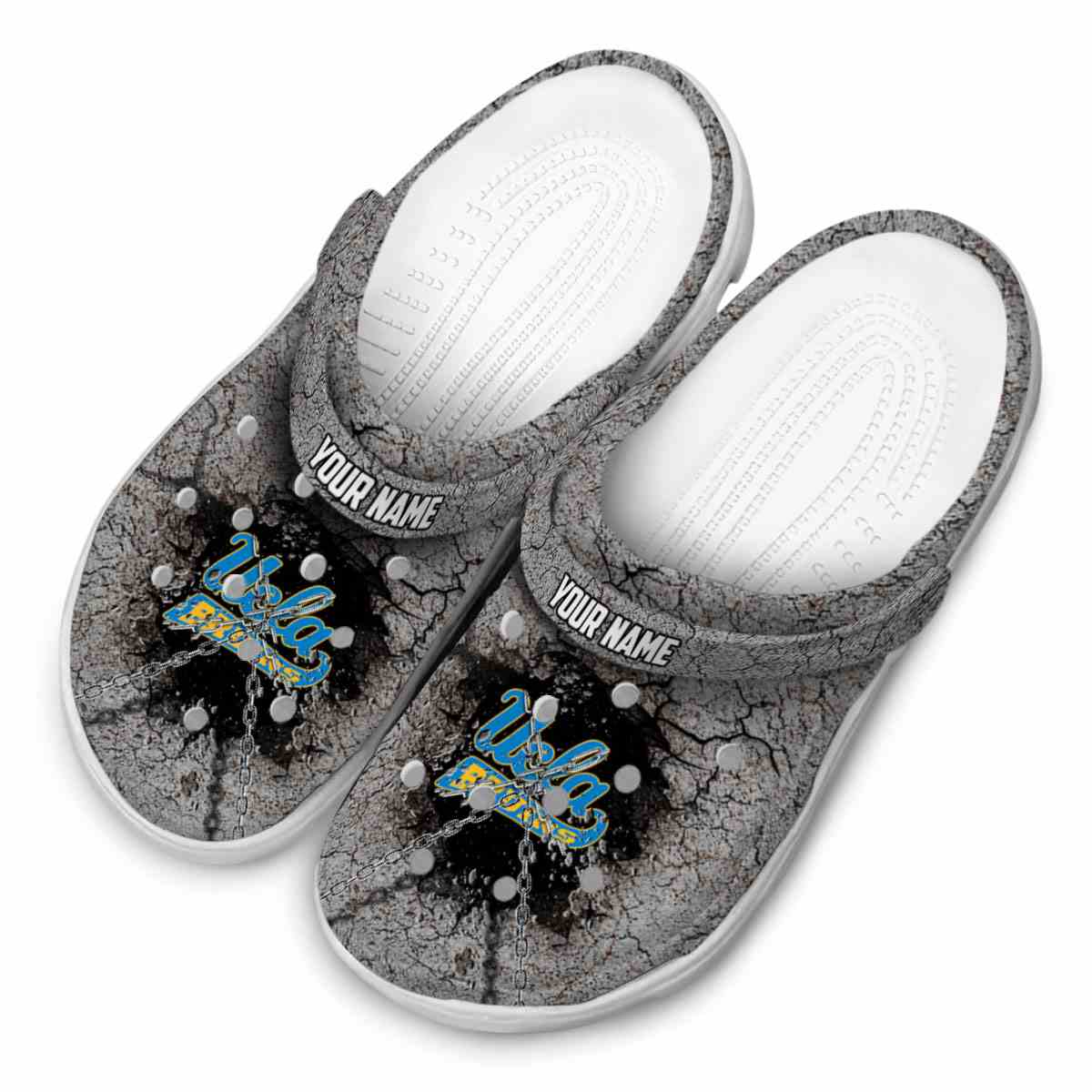 Merchidea UCLA Bruins NCAA Sport Crocs Crocband Clogs Shoes Comfortable For Men Women and Kids