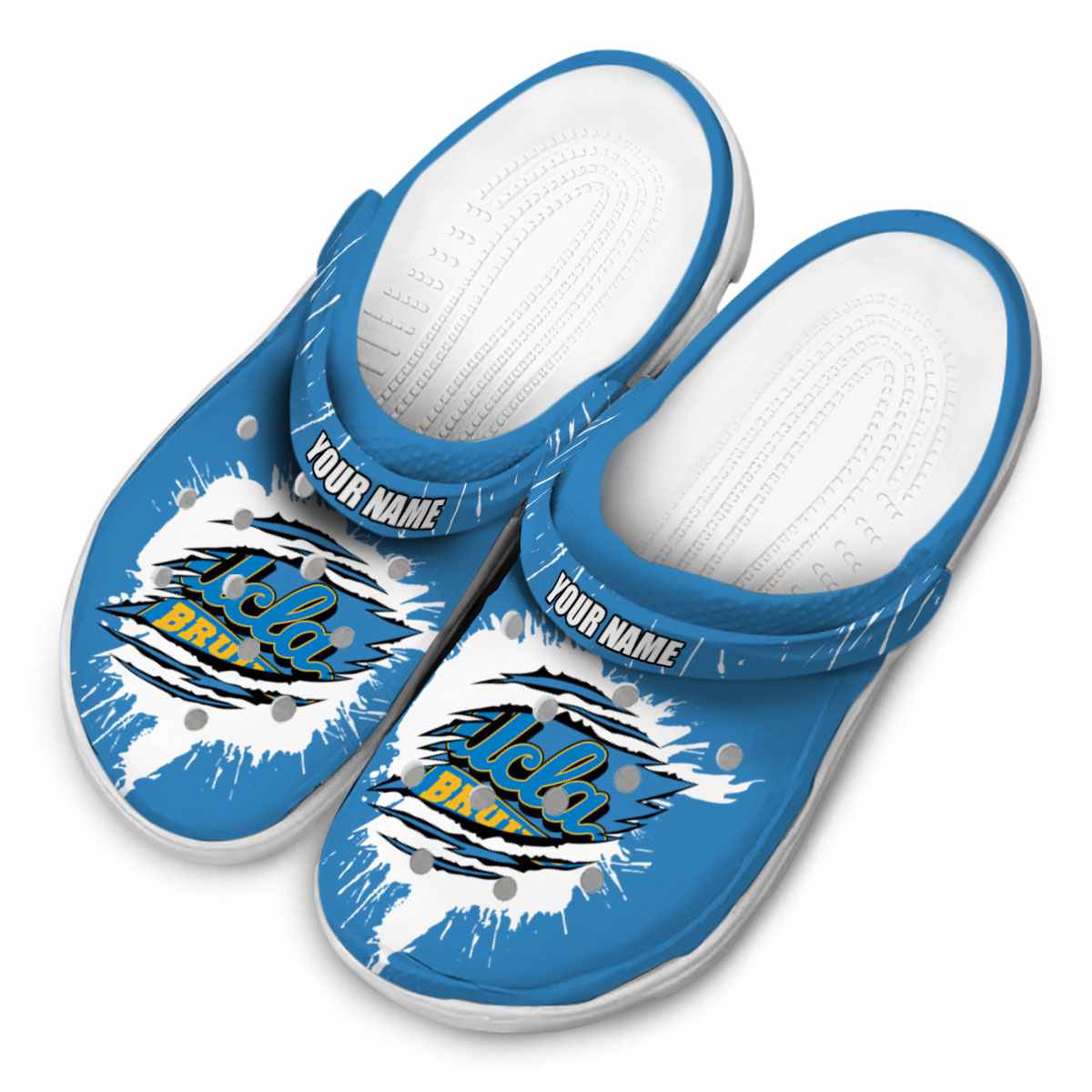 Merchidea UCLA Bruins NCAA Sport Crocs Crocband Clogs Shoes Comfortable For Men Women and Kids