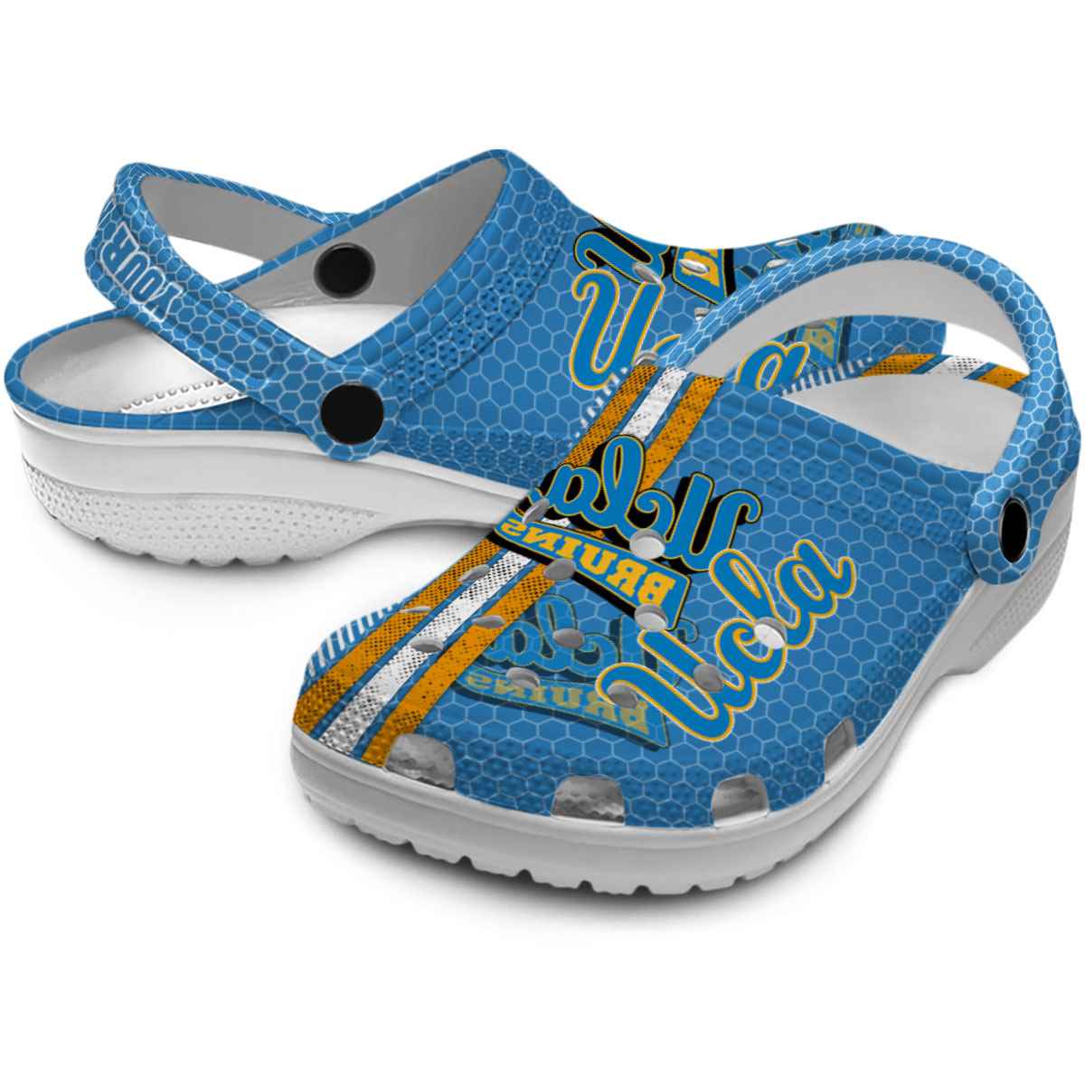 Merchidea UCLA Bruins NCAA Sport Crocs Crocband Clogs Shoes Comfortable For Men Women and Kids