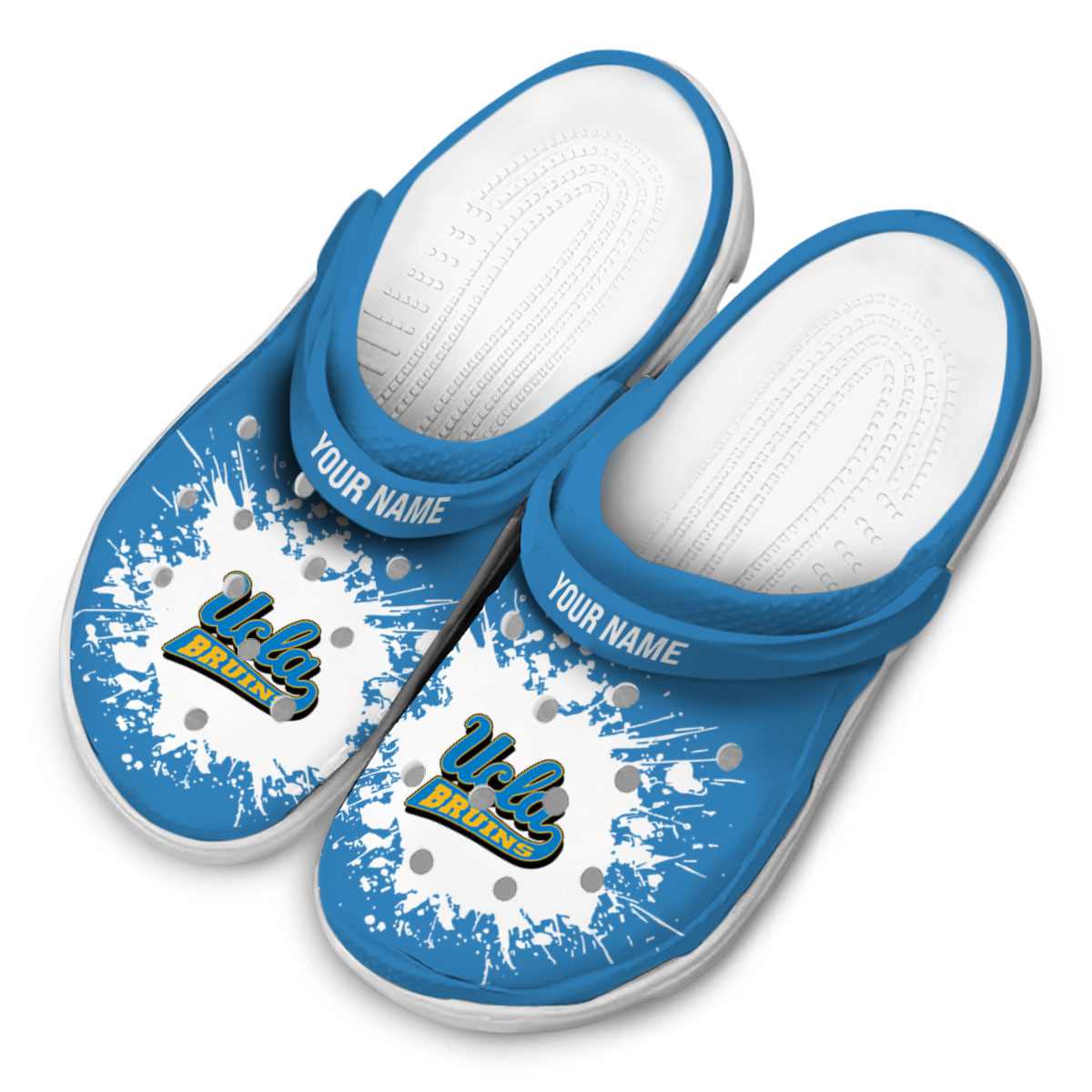 Merchidea UCLA Bruins NCAA Sport Crocs Crocband Clogs Shoes Comfortable For Men Women and Kids