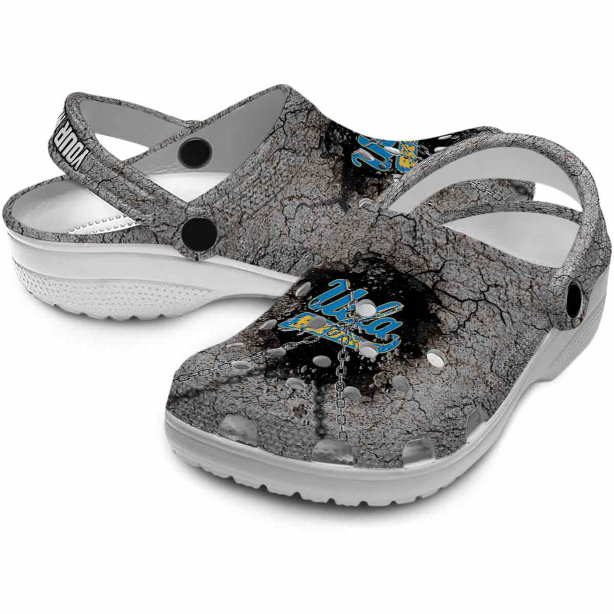 Merchidea UCLA Bruins NCAA Sport Crocs Crocband Clogs Shoes Comfortable For Men Women and Kids