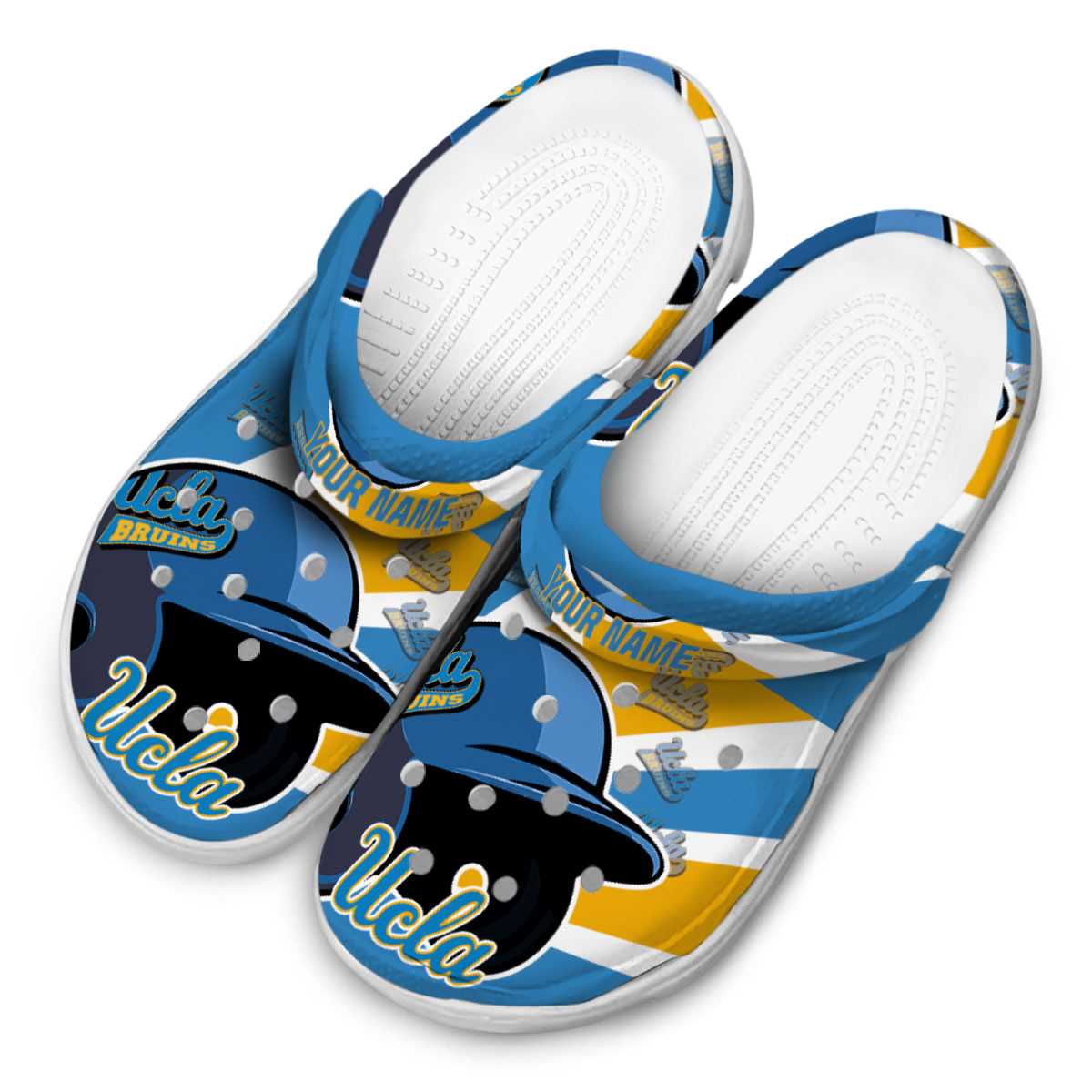 Merchidea UCLA Bruins NCAA Sport Crocs Crocband Clogs Shoes Comfortable For Men Women and Kids