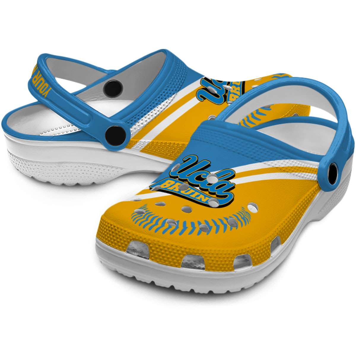 Merchidea UCLA Bruins NCAA Sport Crocs Crocband Clogs Shoes Comfortable For Men Women and Kids